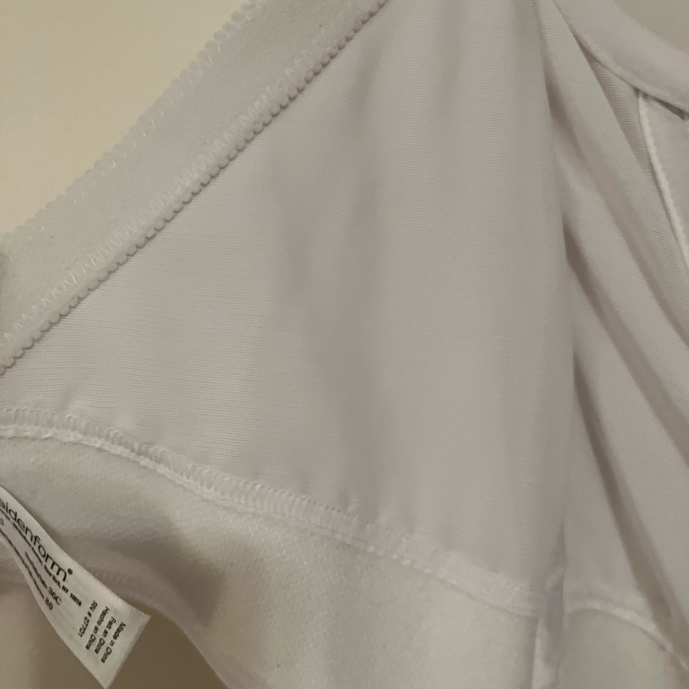 Maidenform White Nylon Strapless Bra Bustier Corset Size 36C 7715 Shaped Cup - Picture 4 of 9
